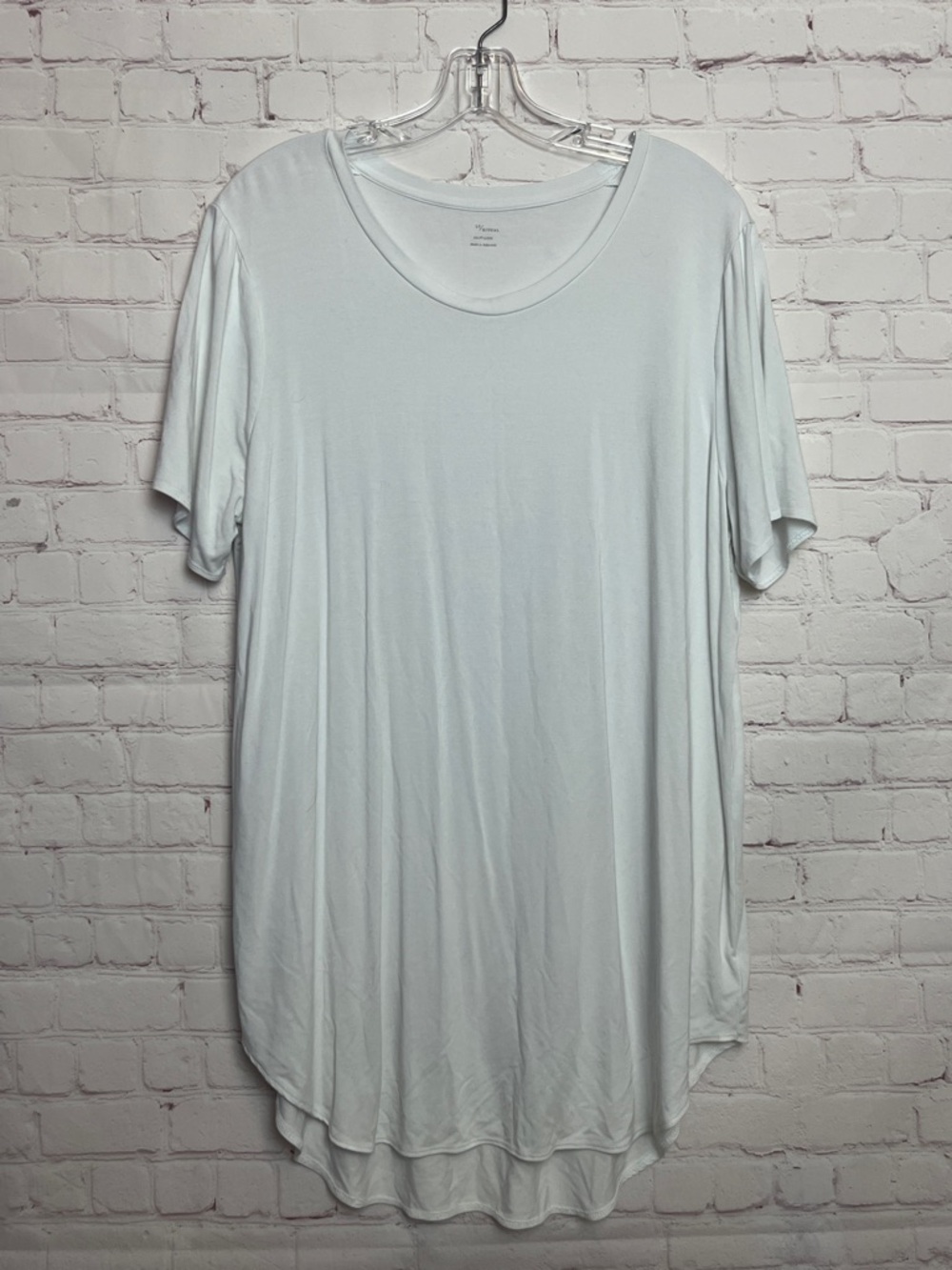 Daily Ritual White Short Sleeve Tunic Tee - Picture 2 of 10